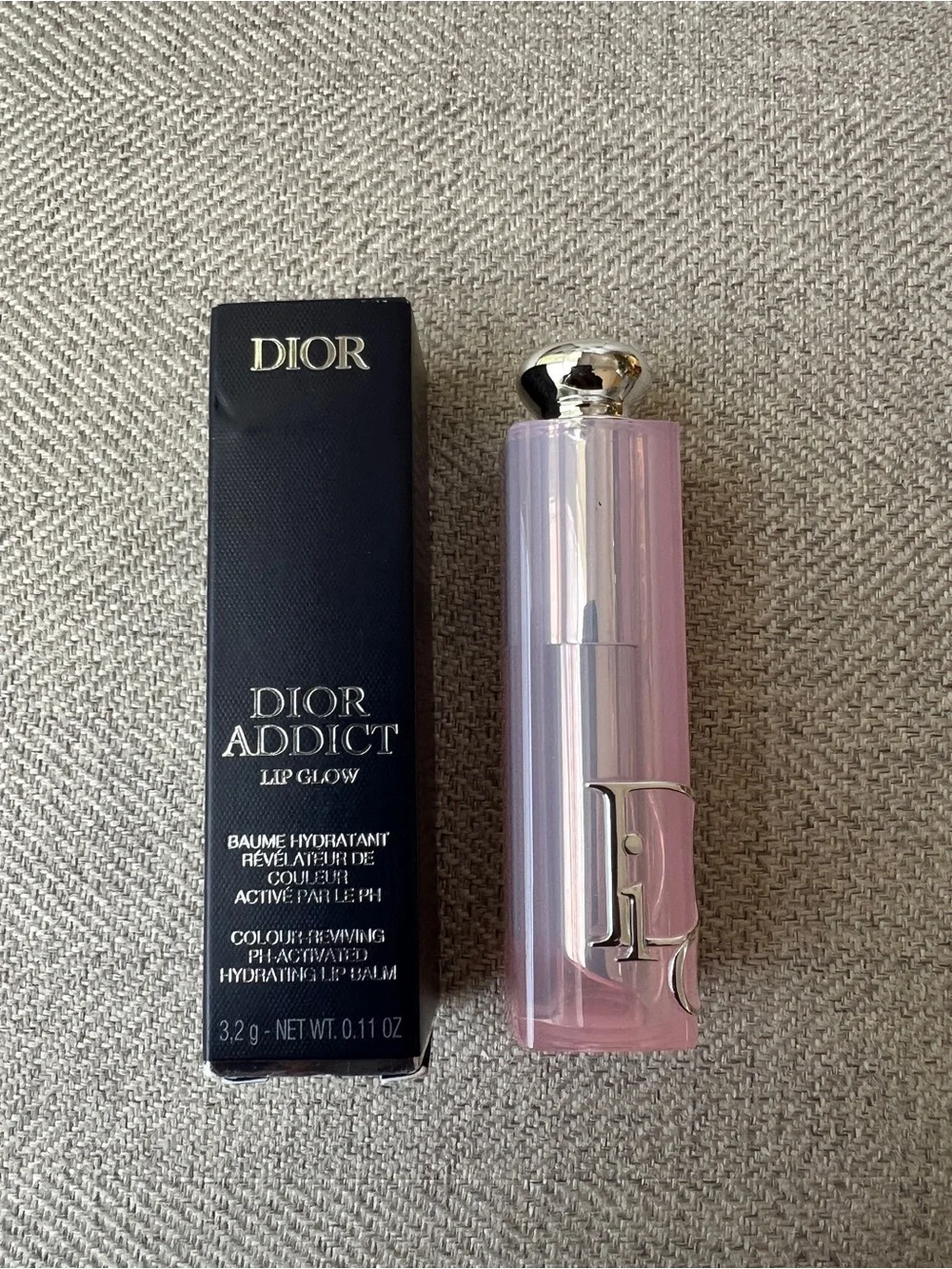 Dior Addict Lip Glow Balm-Color: 001 Pink - a light pink cool undertone